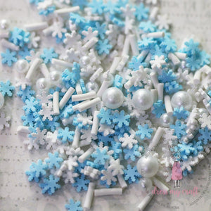 Snowflakes Mix Slices Shaker Elements