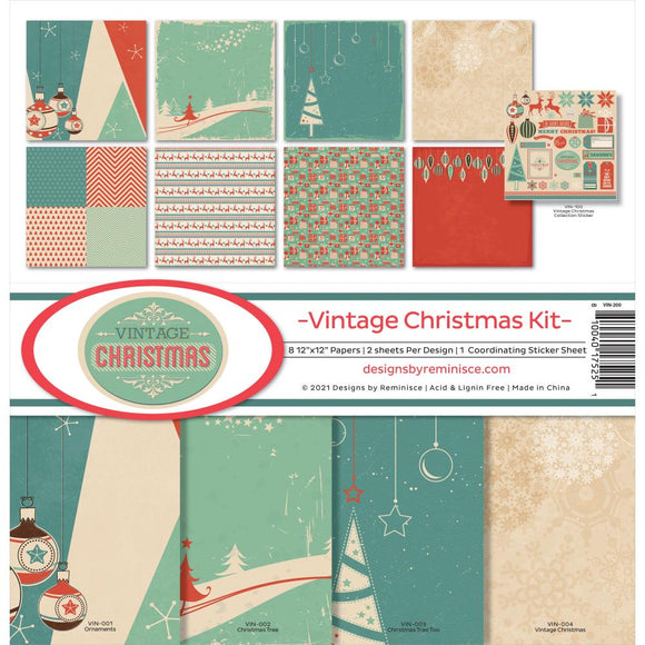 Vintage Christmas 12 x 12 Paper Pack