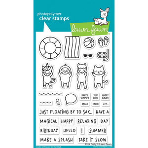 LF2854 Pool Party Clear Stamps