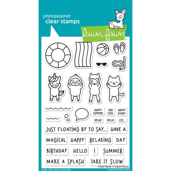LF2854 Pool Party Clear Stamps