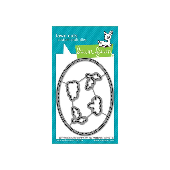 LF2936 Giant Thank you Messages Die Cut