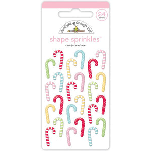 7905 Candy Cane Lane Shape Sprinkles