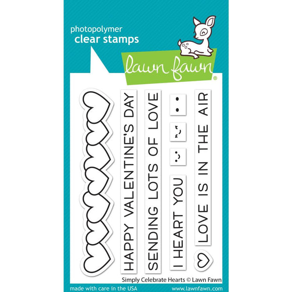 LF2722 Simply Celebrate Hearts Stamp Set