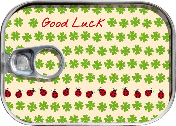 Sardine Can Gift Card Holder - Good Luck