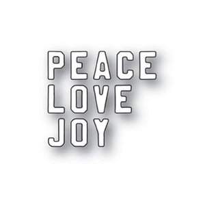 94338 Mini Vintage Varsity Peace Craft Die