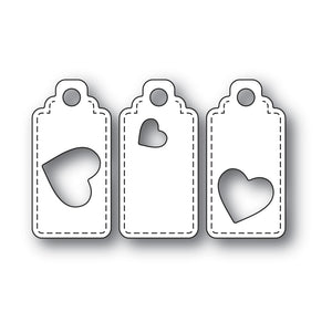 2302 Heart Tag Trio craft die