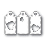 2302 Heart Tag Trio craft die