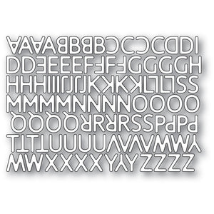 2330 Poetic Uppercase Alphabet craft die