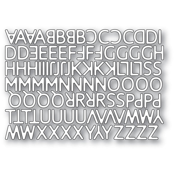 2330 Poetic Uppercase Alphabet craft die