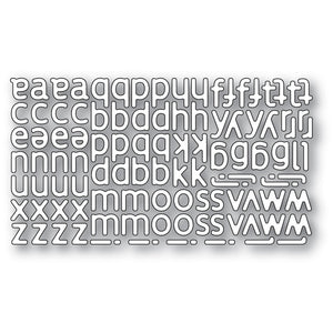 2332 Poetic Lowercase Alphabet craft die