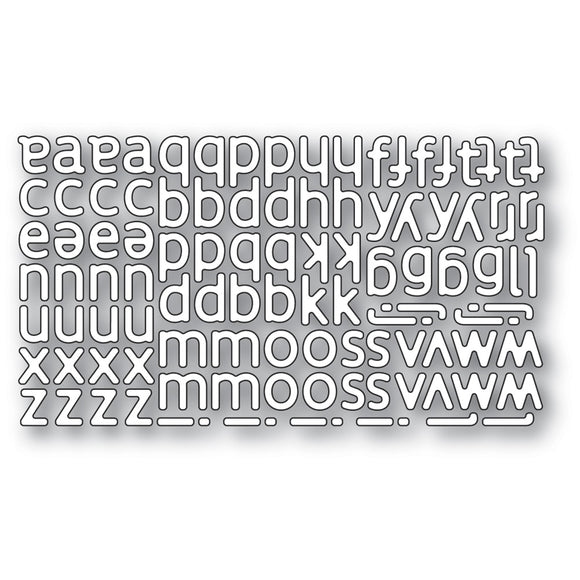 2332 Poetic Lowercase Alphabet craft die