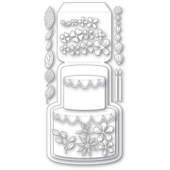 2469 Floral Cake Pop Up Easel Set