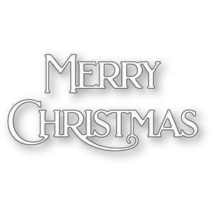 2472 Merry Christmas Poe Script Craft Die