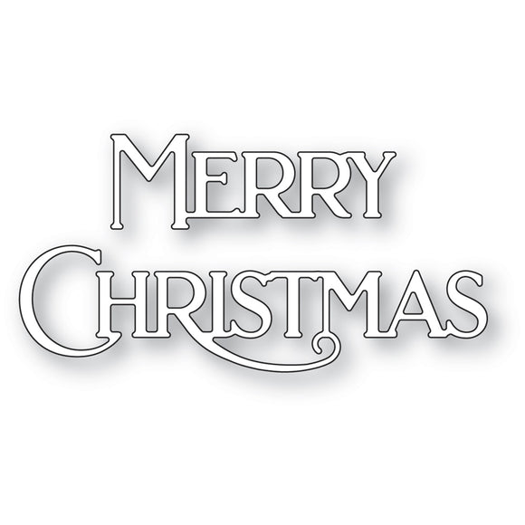 2472 Merry Christmas Poe Script Craft Die