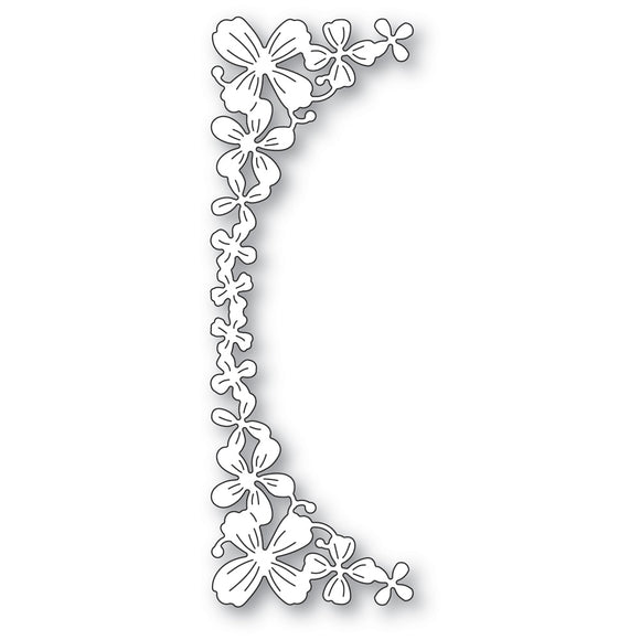 2522 Flower Field Tall Curve Border Die