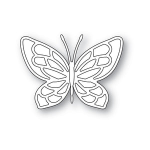 2529 Small Stained Glass Butterfly and Background