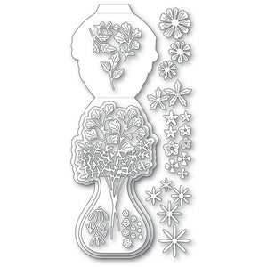2552 Floral Vase Pop Up Easel Set