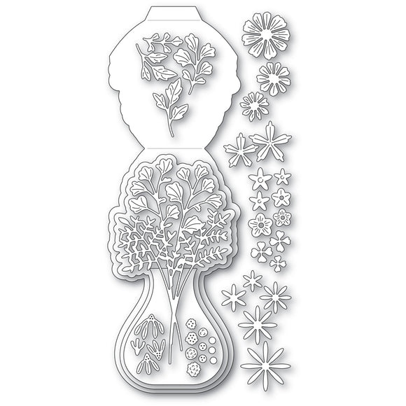 2552 Floral Vase Pop Up Easel Set