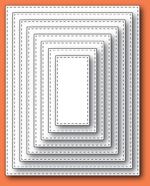 30009 Stitched Rectangle Layers craft dies