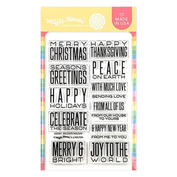 Waffle Flower Big Dot Holidays Clear Stamp Set