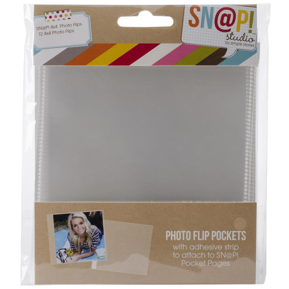 Photo Flip Pockets 4 x 4