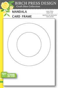 57119 Mandala Card Frame craft die