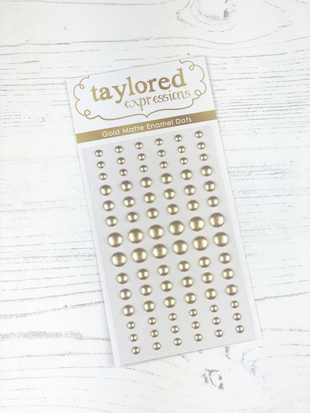 TEED14 Gold Matte Enamel Dots
