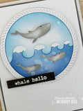 94228 Wonderful Whale Frame craft die