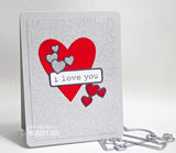 94361 Double Stitch Happy Heart Cut Out