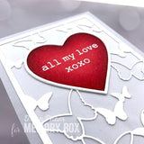 94386 Butterfly Heart Frame craft die