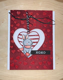 94367 Banded Heart Locket