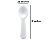 White Glitter Spoons - 10 per pack