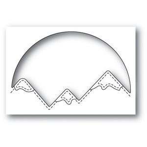 94047 Snowcapped Mountain Circle craft die