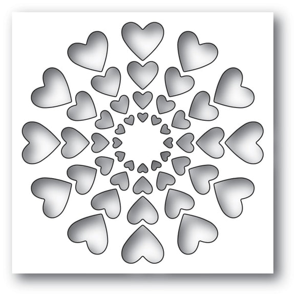 94120 Bright Hearts craft die