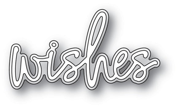 94122 Wishes Jotted Script  craft die