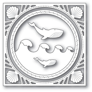 94228 Wonderful Whale Frame craft die