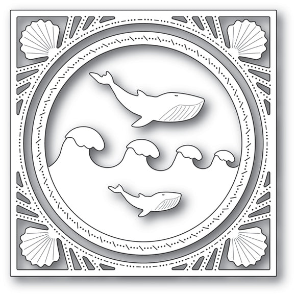 94228 Wonderful Whale Frame craft die