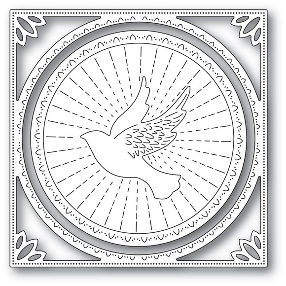 94292 Shining Dove Frame craft die