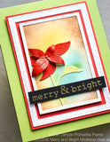 94297 Simple Poinsettia Frame craft die