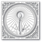 94298 Brilliant Candle Frame craft die