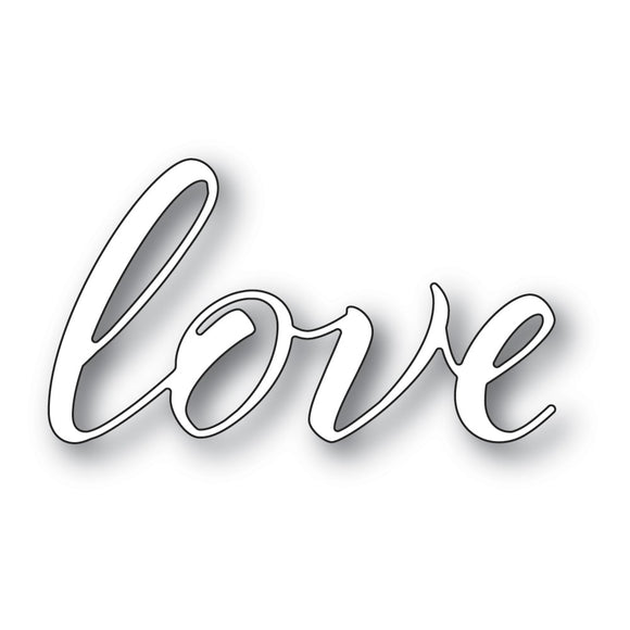 94326 Love Airy Script craft die