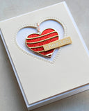 94367 Banded Heart Locket