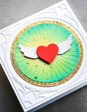 94372 Winged Heart Frame craft die