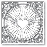 94372 Winged Heart Frame craft die