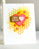 94378 Honeycomb Heart craft die