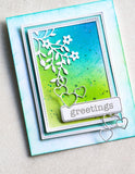 94382 Antique Heart Label craft die