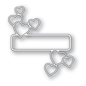 94382 Antique Heart Label craft die