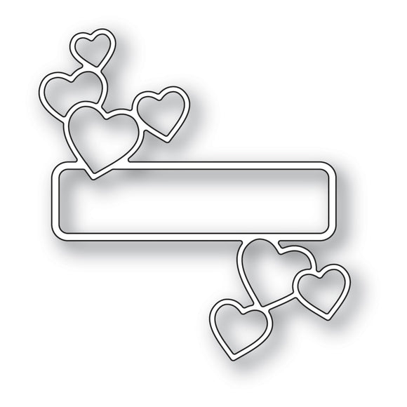 94382 Antique Heart Label craft die