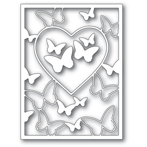 94386 Butterfly Heart Frame craft die