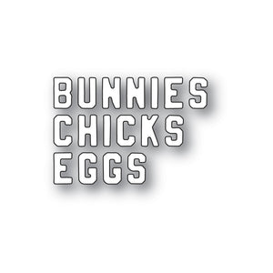 94449 Mini Vintage Varsity Chicks and Bunnies craft die